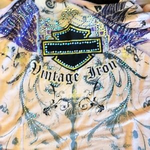 Xtra LG Harley Davidson dress shirt